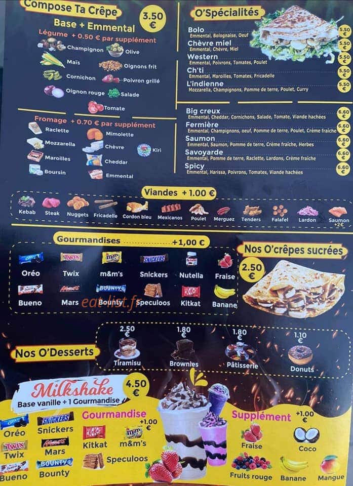 O’petit creux — carte page 4