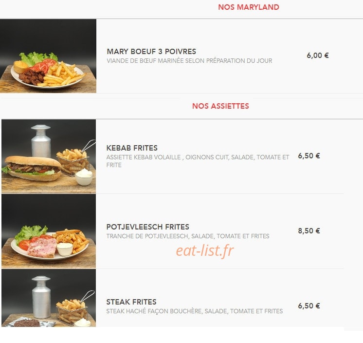 Chri's Burger — carte page 2