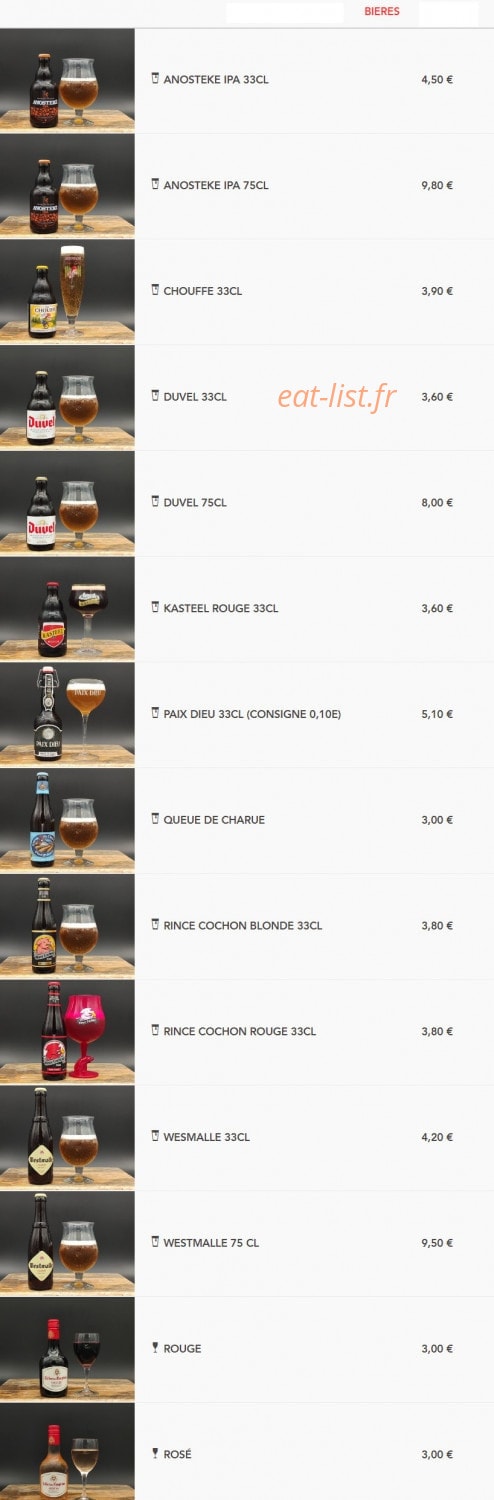 Chri's Burger — carte page 11