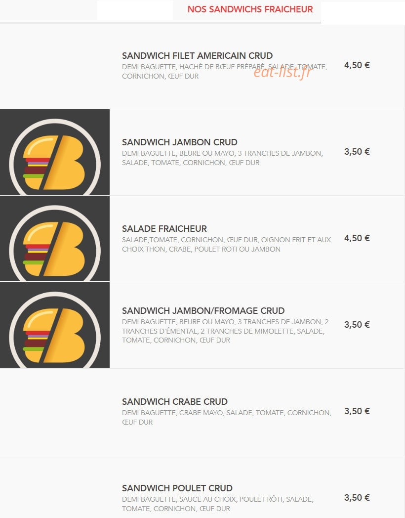 Chri's Burger — carte page 4