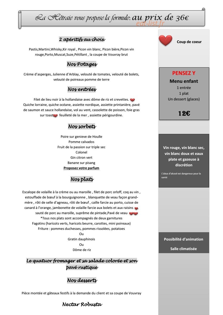 La Hêtraie — carte page 1