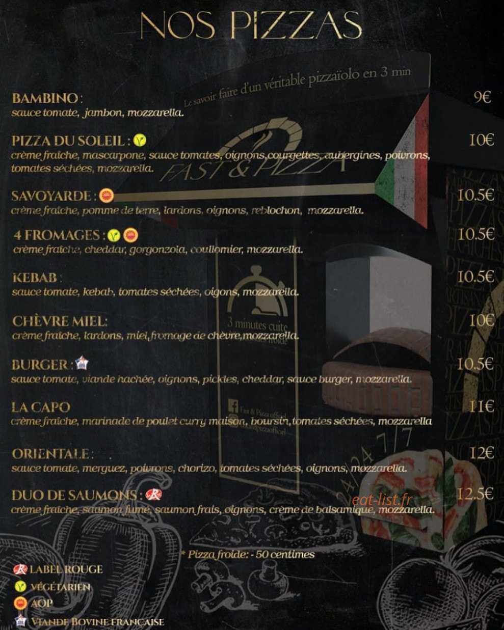 Fast And Pizza — carte page 2