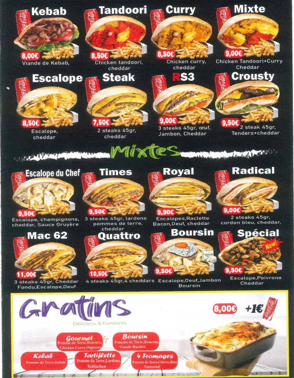 Pizza House — carte page 4