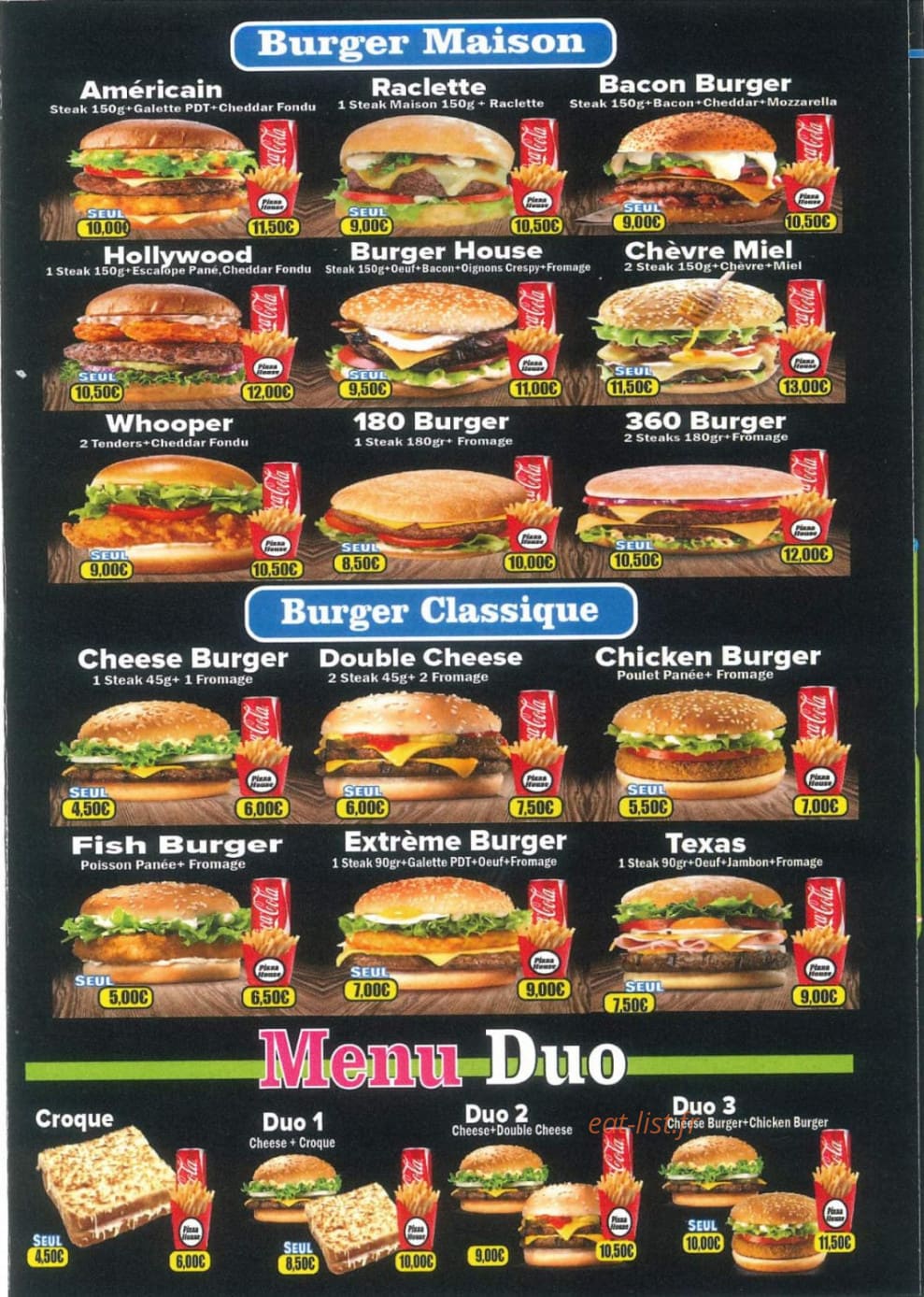 Pizza House — carte page 5