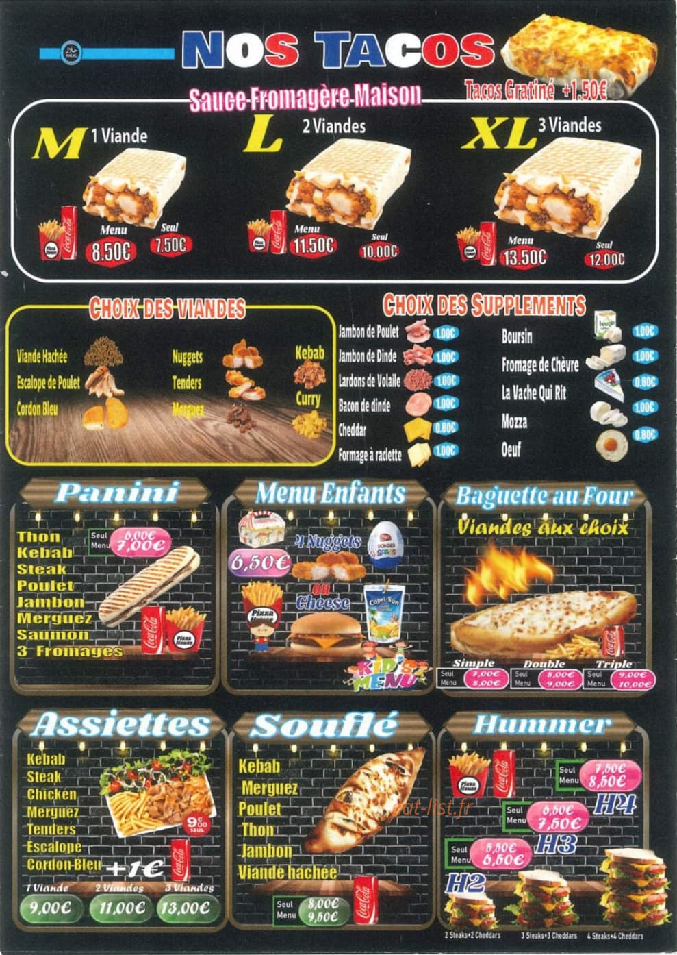 Pizza House — carte page 3