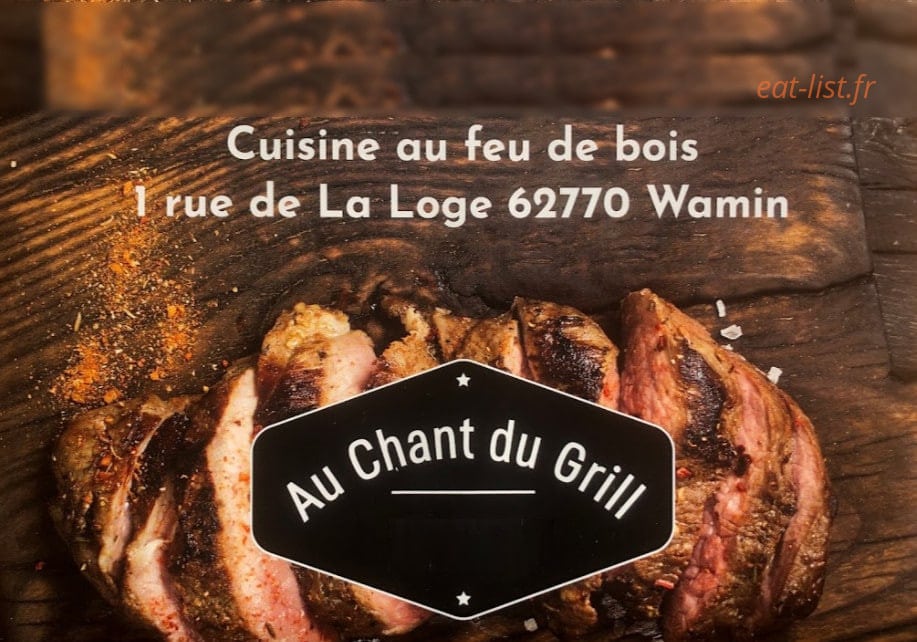 Au Chant du Grill — carte page 1