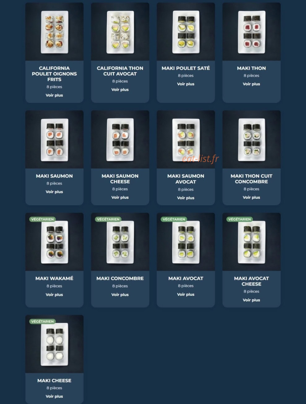 Taobento — carte page 9