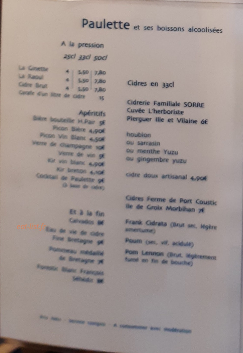 Paulette — carte page 3
