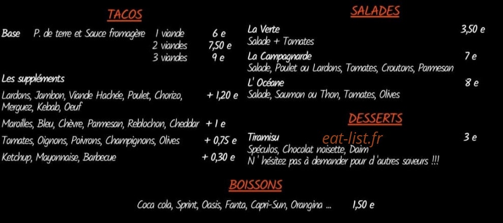 Family Pizz — carte page 4