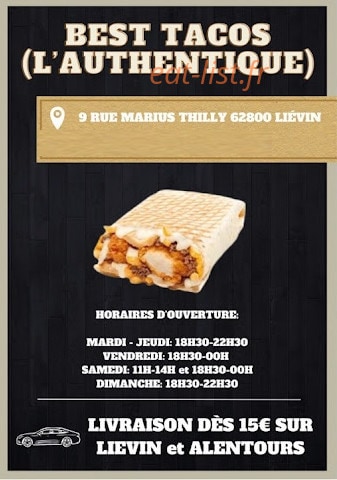 Best Tacos — carte page 1