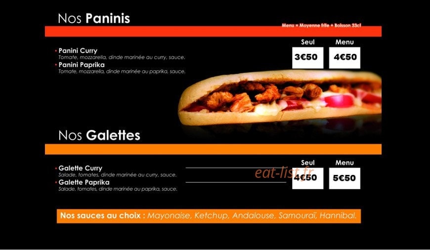 Café Snack — carte page 2