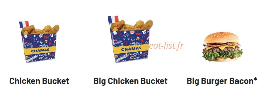 Chamas Burger — carte page 1