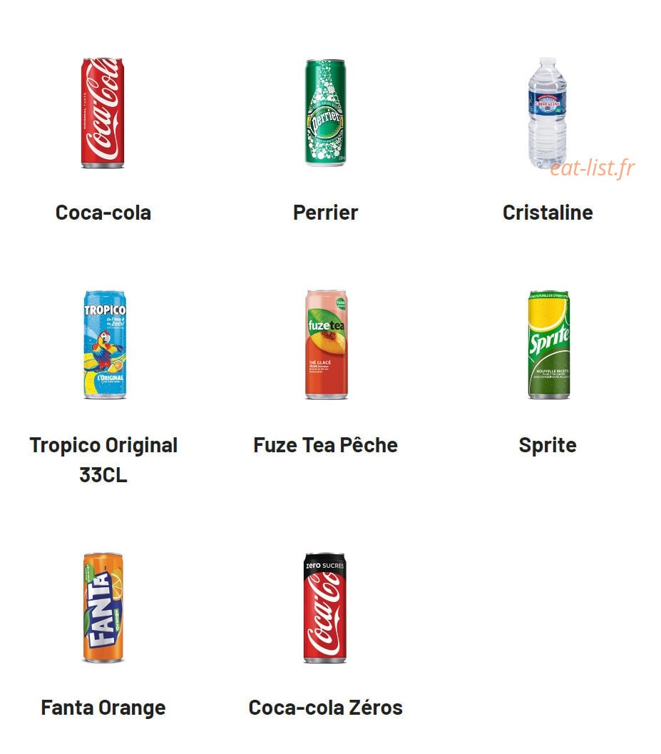 Chamas Burger — carte page 8