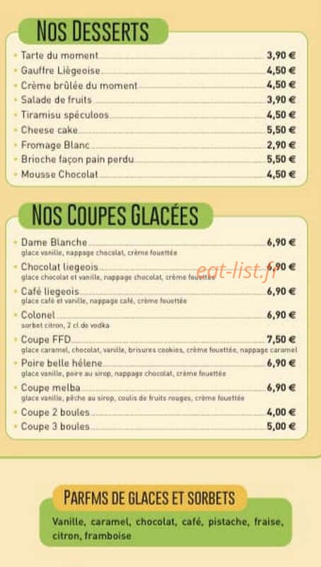 French Fries Diner — carte page 2