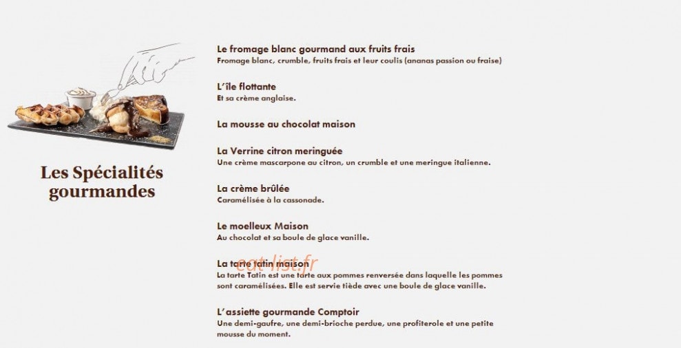 Le Comptoir du Malt — carte page 20