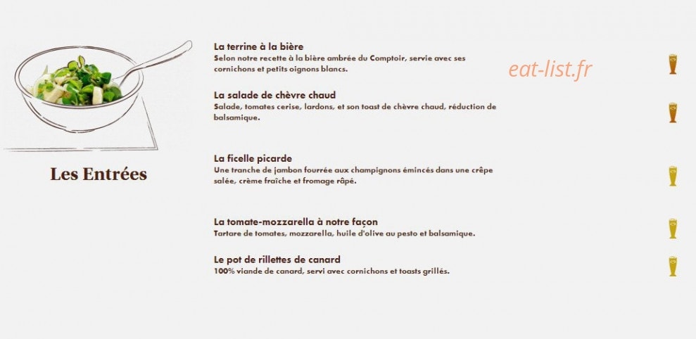 Le Comptoir du Malt — carte page 5