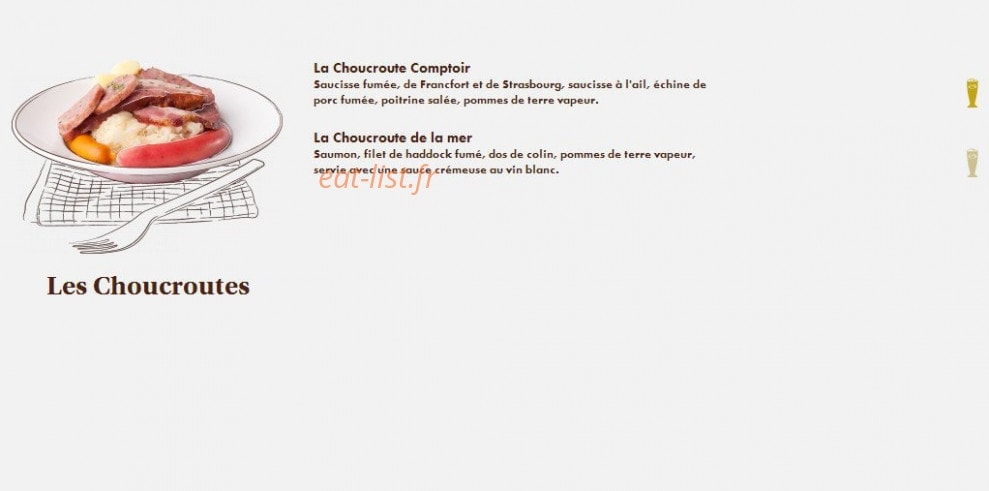 Le Comptoir du Malt — carte page 11
