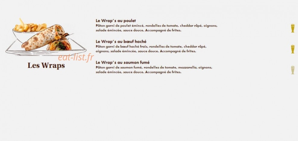 Le Comptoir du Malt — carte page 13