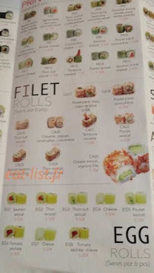 Love sushi — carte page 4