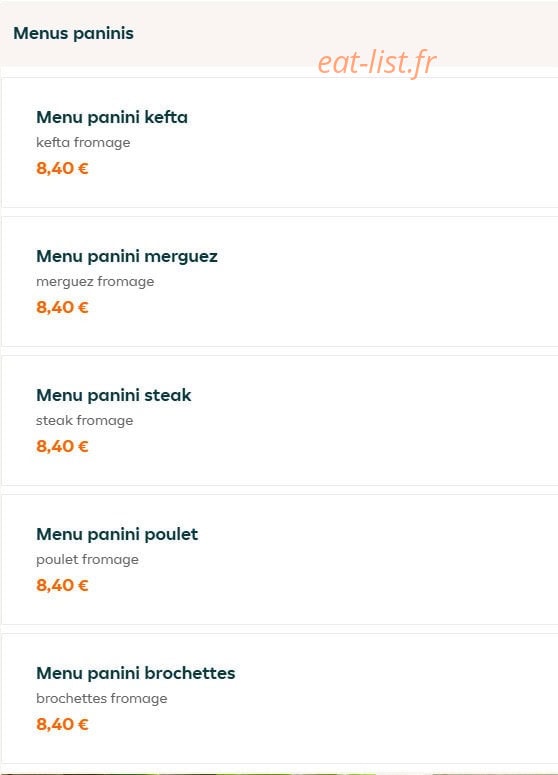 ZeeLee Kebab — carte page 4