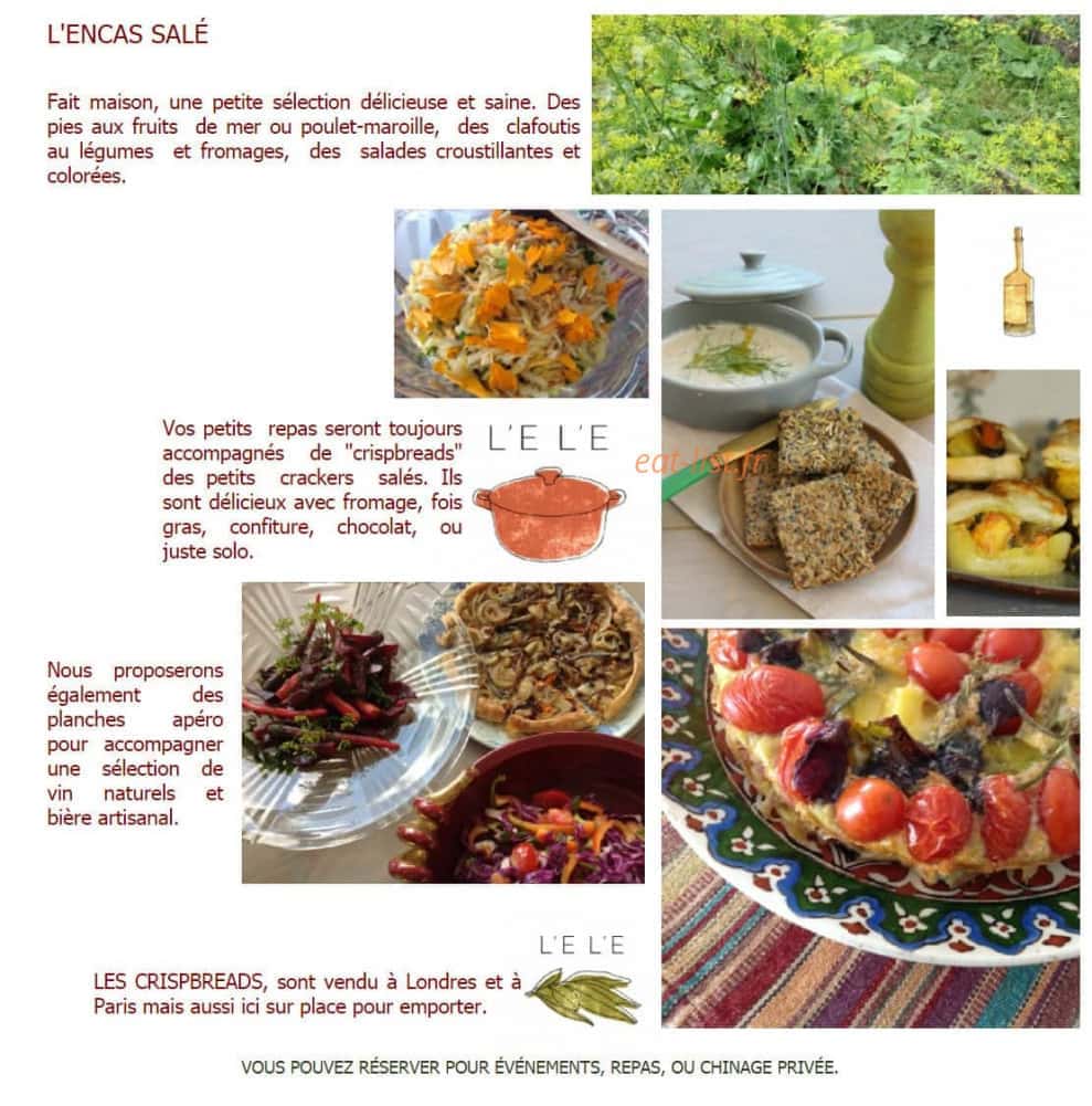 L'encas & L'échoppe — carte page 1