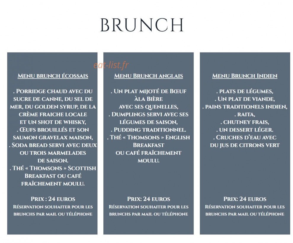 Le Tea Room — carte page 2