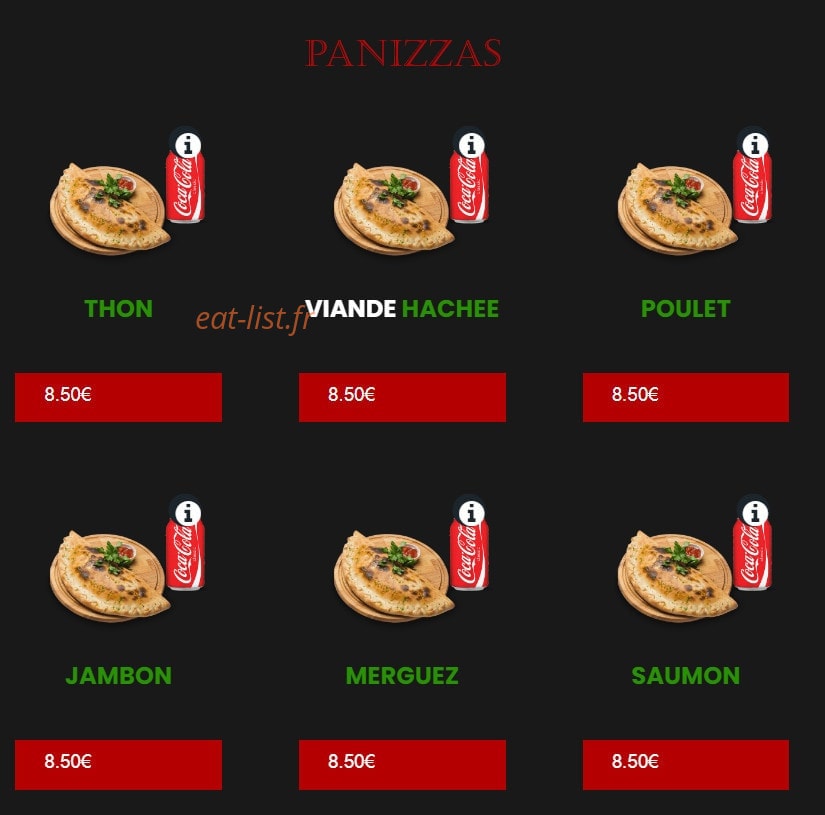 Di Roma pizza — carte page 6
