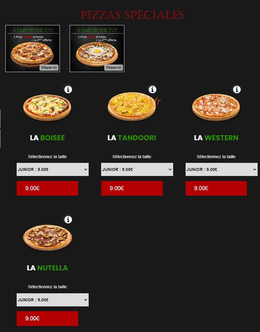 Di Roma pizza — carte page 5