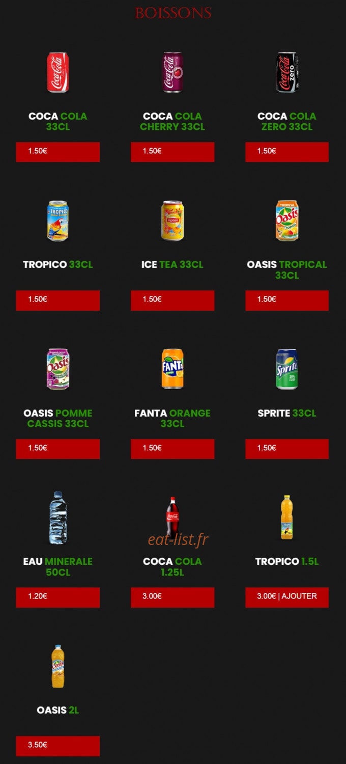 Di Roma pizza — carte page 9