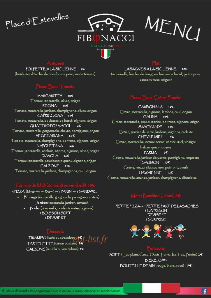 Fibonacci Fresh Food — carte page 2