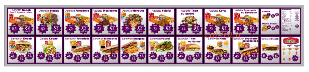 Kebab Silave — carte page 1