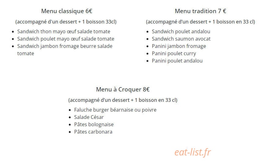A Croquer — carte page 1