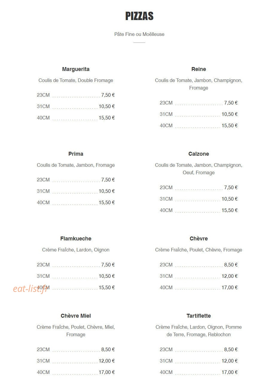 Pizz'Eli — carte page 3