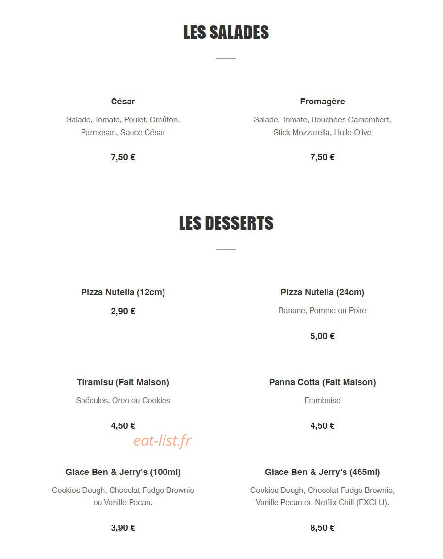 Pizz'Eli — carte page 7