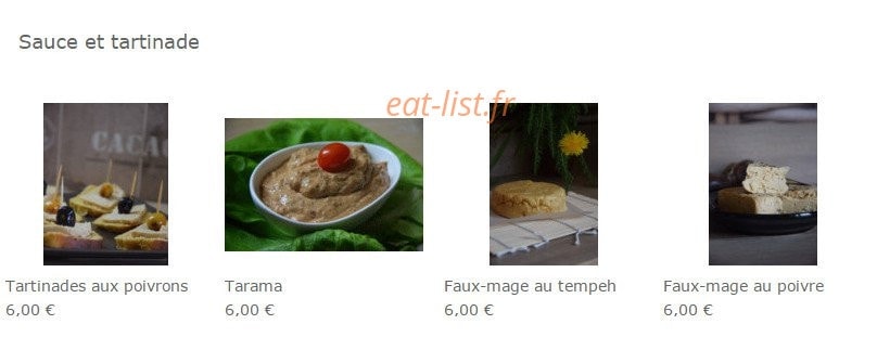 Roots Vegan Food — carte page 4