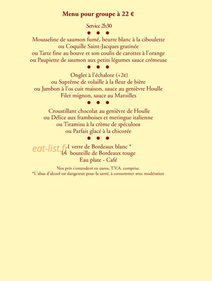 A la Ferme Loisel — carte page 2