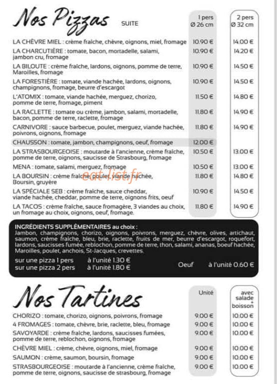 Pizza folie's 2 — carte page 3