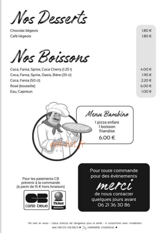 Pizza folie's 2 — carte page 4