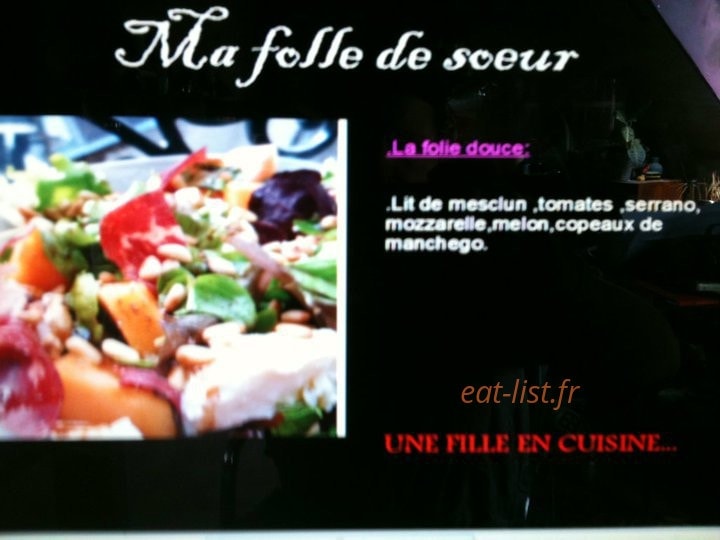 Ma Folle de Soeur — carte page 2