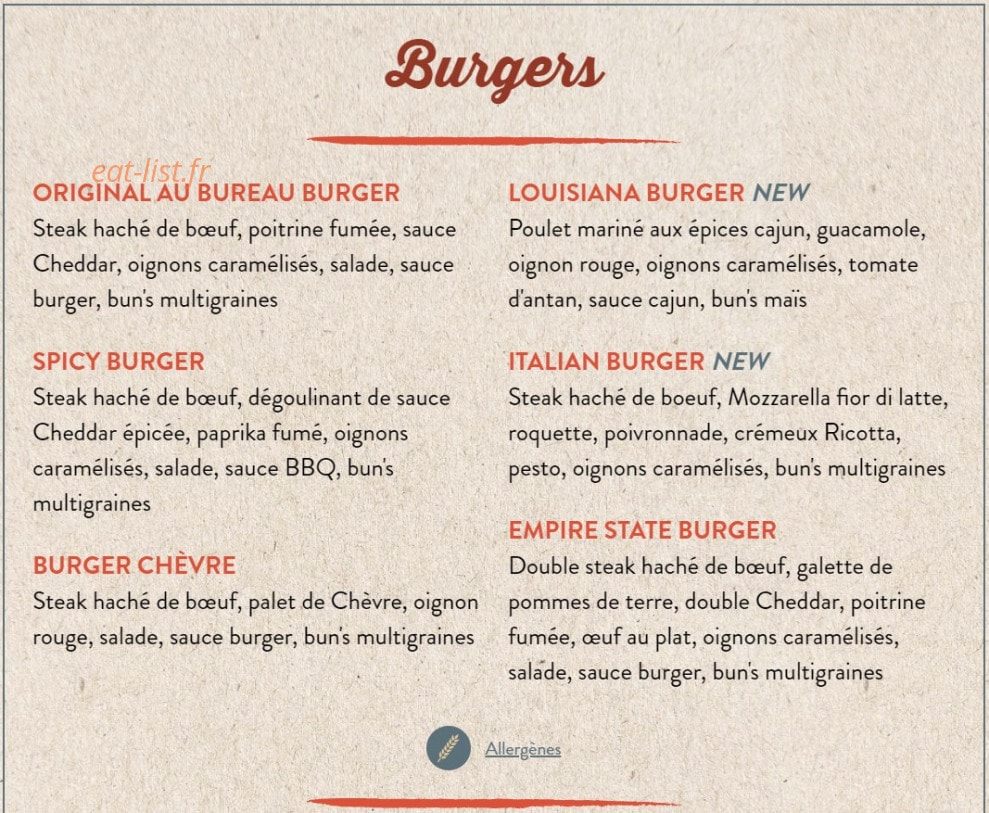 Au Bureau — carte page 2
