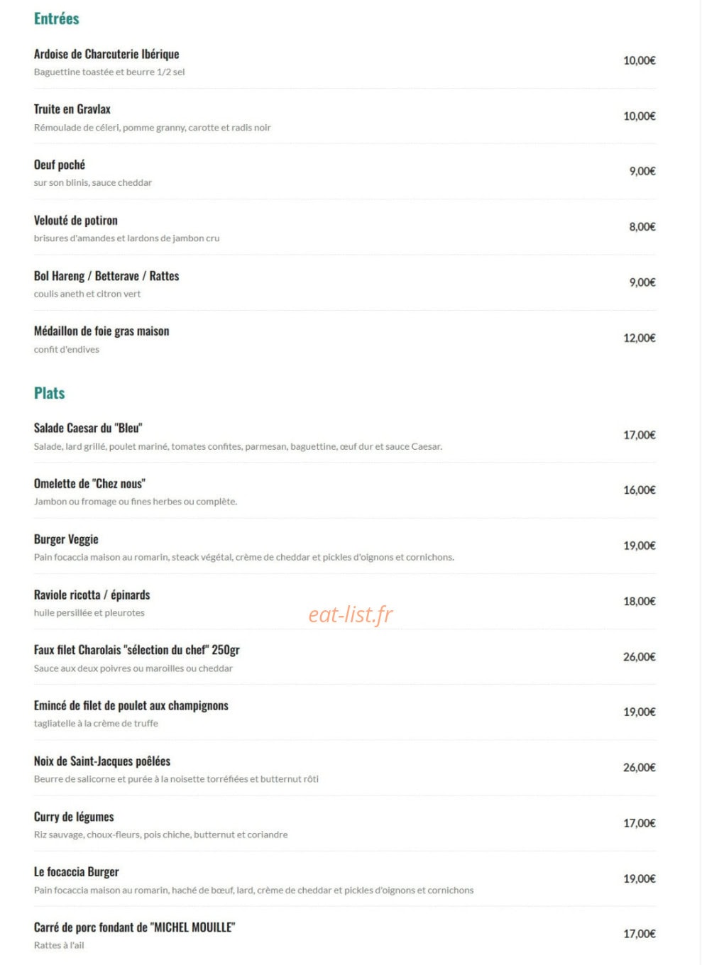 Bleu — carte page 1