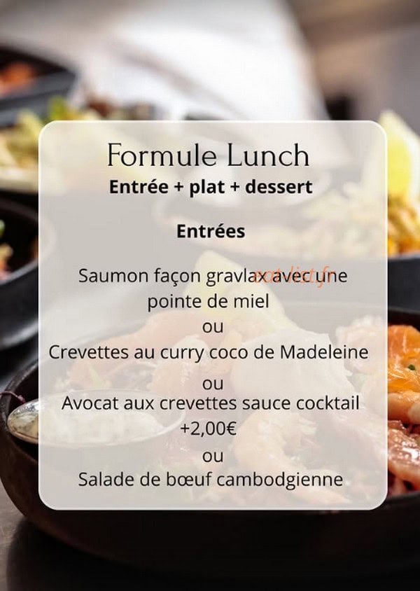 Chez Madeleine — carte page 3