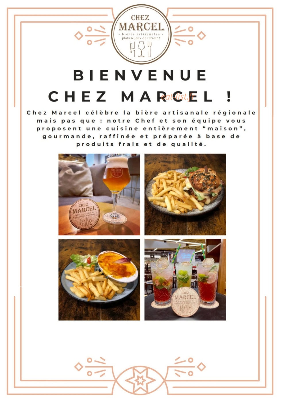 Chez Marcel — carte page 1