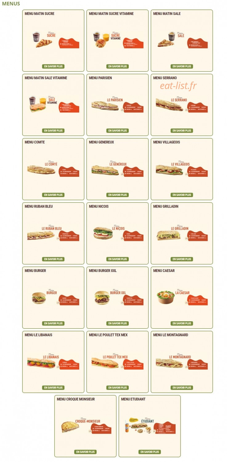 Pomme de Pain — carte page 6