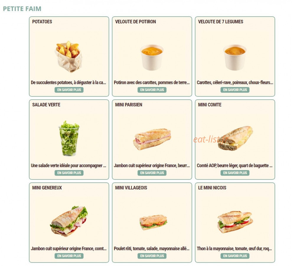 Pomme de Pain — carte page 4