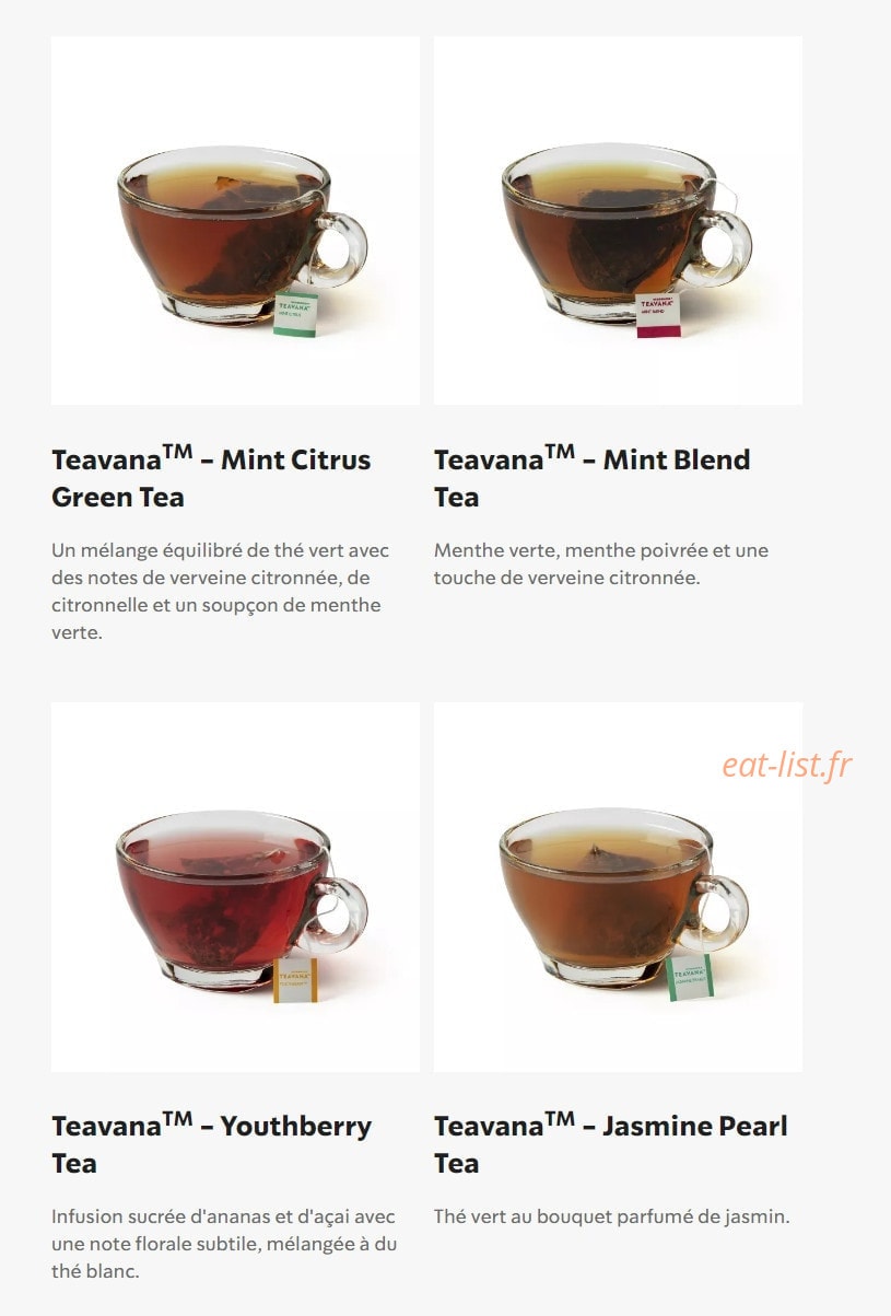 Starbucks Coffee — carte page 30