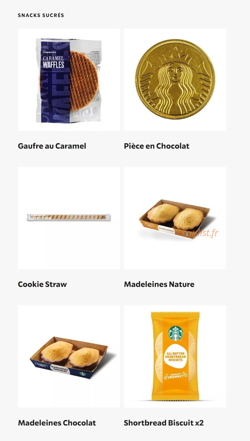 Starbucks Coffee — carte page 12