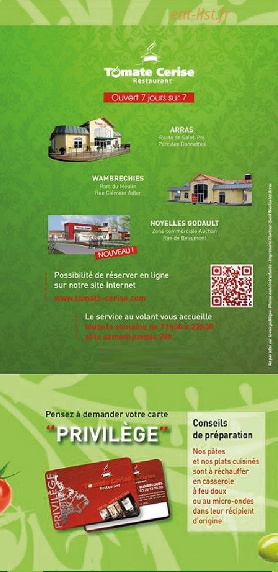 Tomate Cerise — carte page 6
