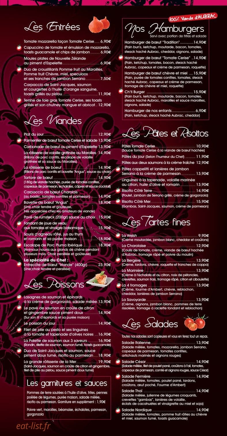 Tomate Cerise — carte page 9