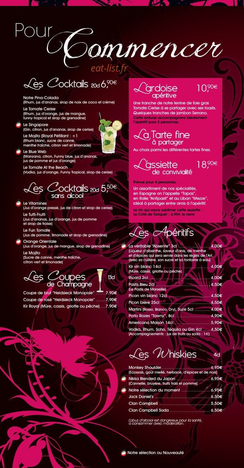 Tomate Cerise — carte page 8